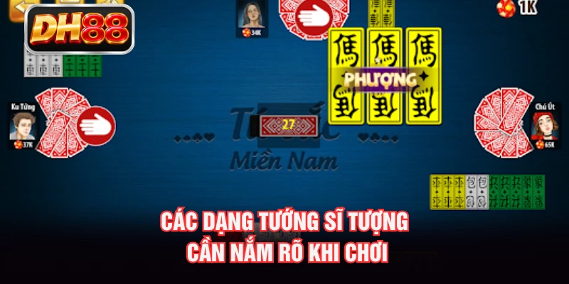 Các dạng tướng sĩ tượng cần nắm rõ khi chơi